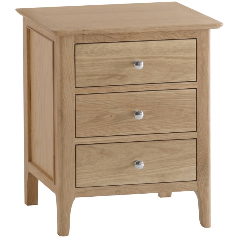 Newport Extra Large 3 Drawer Bedside Cabinet