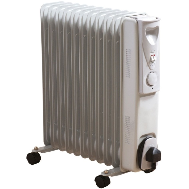 Daewoo White Hea1145ge 2500W Oil Filled Portable Radiator