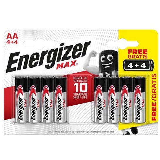 Energizer Max AA Batteries - 8 Pack