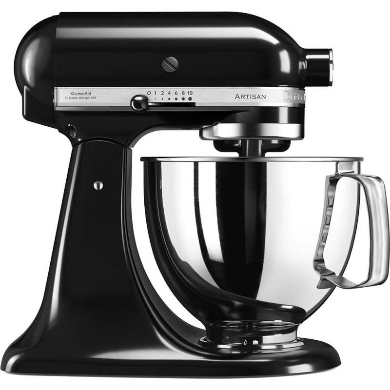 KitchenAid KSM125BOB Artisan Stand Mixer 4.8L - Onyx Black