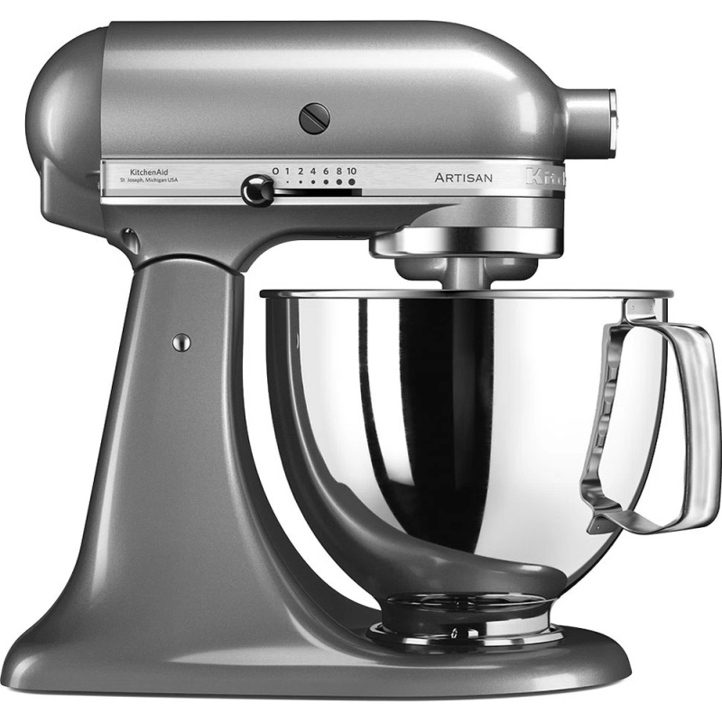 KitchenAid KSM125BCU Artisan Stand Mixer 4.8L - Contour Silver
