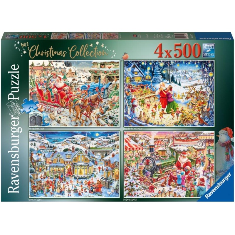Ravensburger Roy Trower Christmas Collection No.2 Jigsaw Puzzle - 4 X 500 Pieces