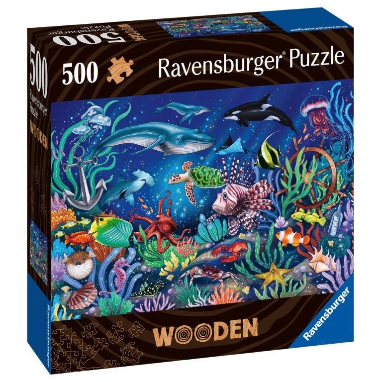 Ravensburger Under The Sea Wooden Jigsaw Puzzle - 500 Pieces