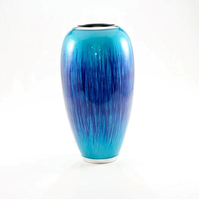 Tilnar Art Brushed Aqua Vase