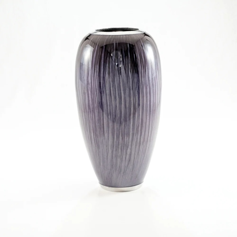 Tilnar Art Black Brushed Vase