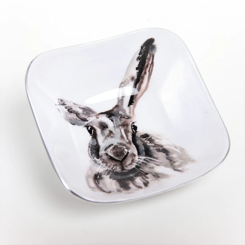 Tilnar Art Hare Square Bowl