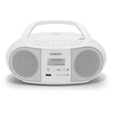 Roberts Zoom Box 4 CD/DAB/FM Portable Radio - White
