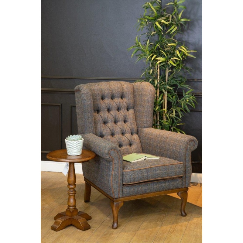 Wood Bros Watton Armchair - Moon Fabric Grade D