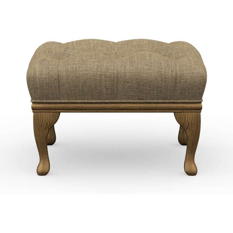 Wood Bros Watton Button Top Footstool