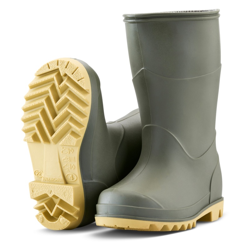 Dryshod Berwick Youth Wellington Boots - Green