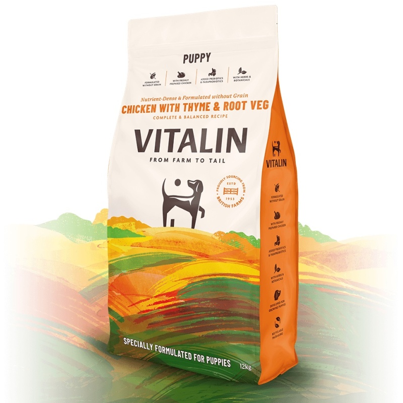 Vitalin Grain Free Chicken With Thyme & Root Veg - Puppy