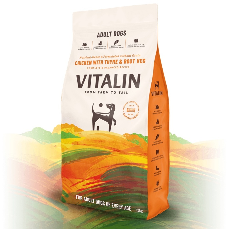 Vitalin Grain Free Chicken with Thyme & Root Veg - Adult