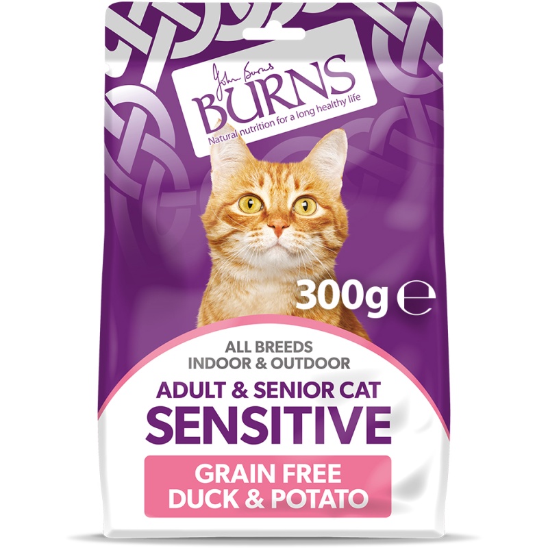Burns Adult Cat Grain Free Sensitive - Duck & Potato