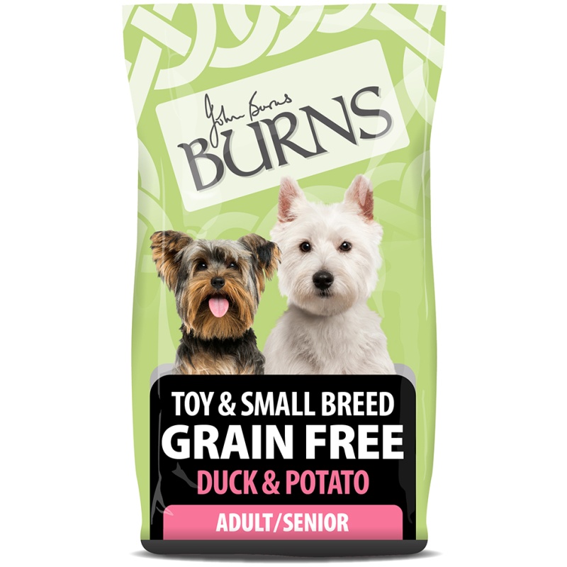 Burns Grain Free Toy & Small Breed Dog Food Duck & Potato - 2kg