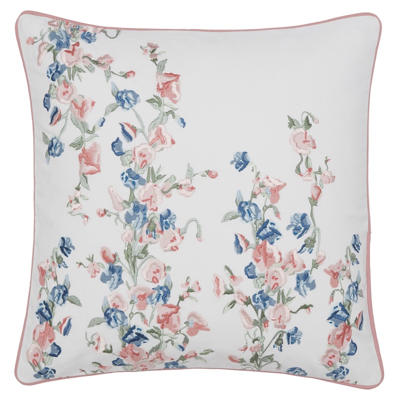 Laura Ashley Charlotte Coral Pink Feather Cushion