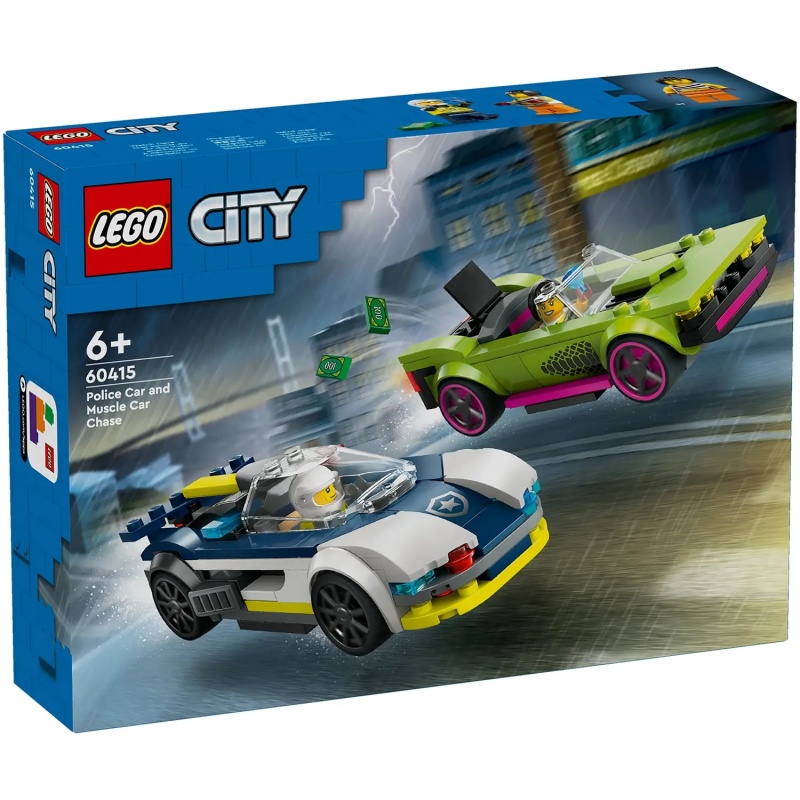 Image of LEGO City 60415 Police Car and Muscle Car Chase