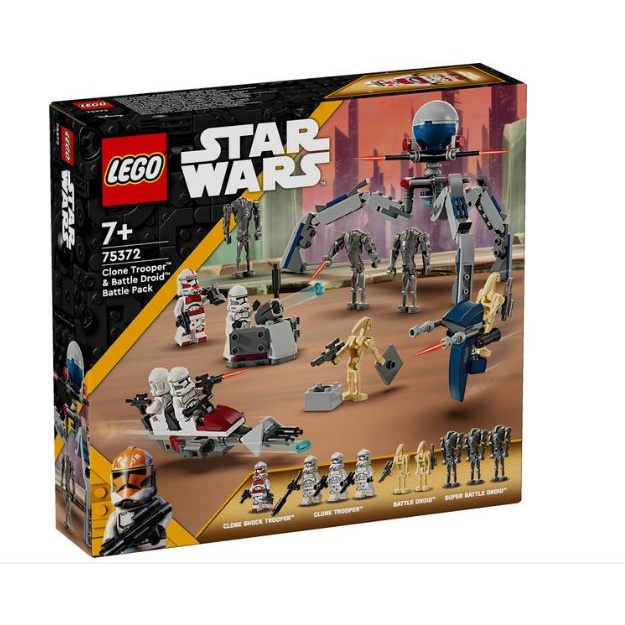 Image of LEGO Star Wars 75372 Clone Trooper and Battle Droid Battle Pack