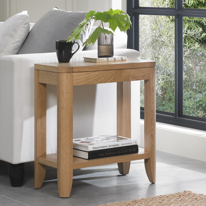 Bentley Designs Jasper Oak Rectangular Side Table
