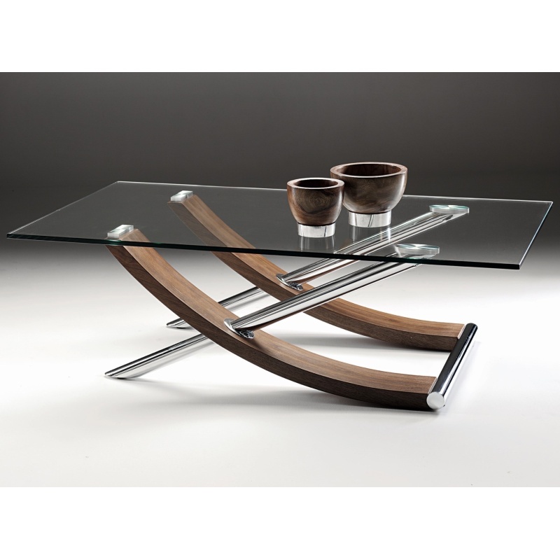 Tusk Rectangular Glass Coffee Table