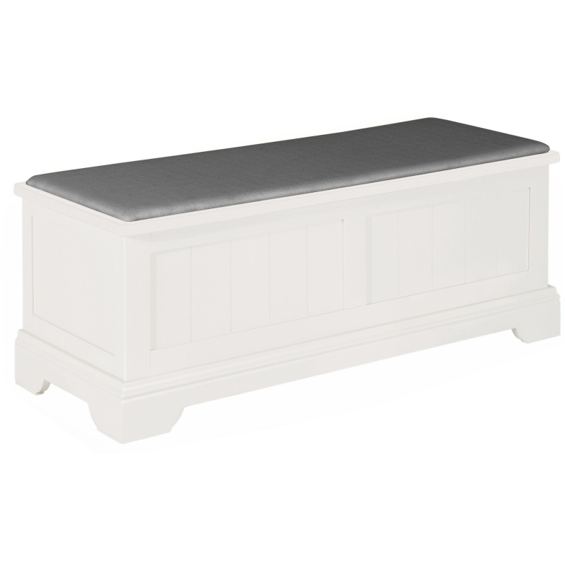 Rouen White Ottoman