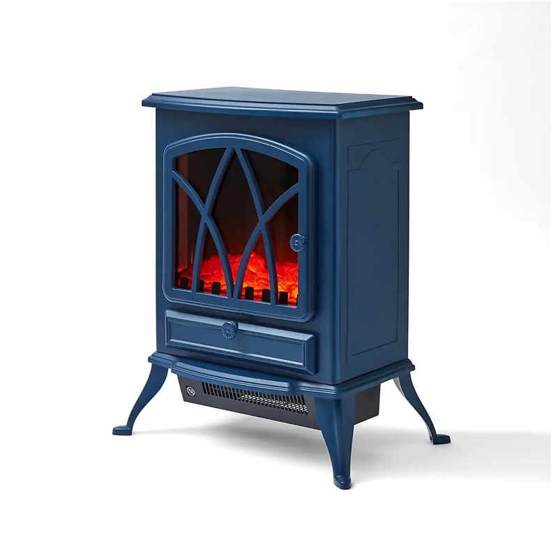 Warmlite WL46018MB Stirling 2kW Electric Stove Fire - Midnight Blue
