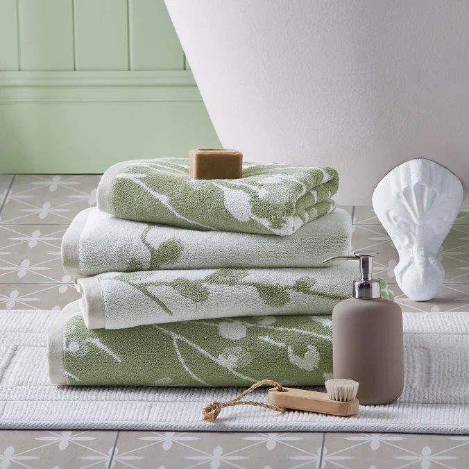 Laura Ashley Pussy Willow Towel - Hedgerow