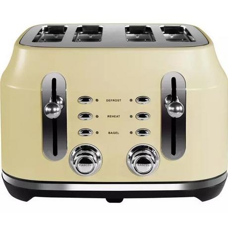 Rangemaster RMCL4S201CM 4 Slice Toaster - Matte Cream