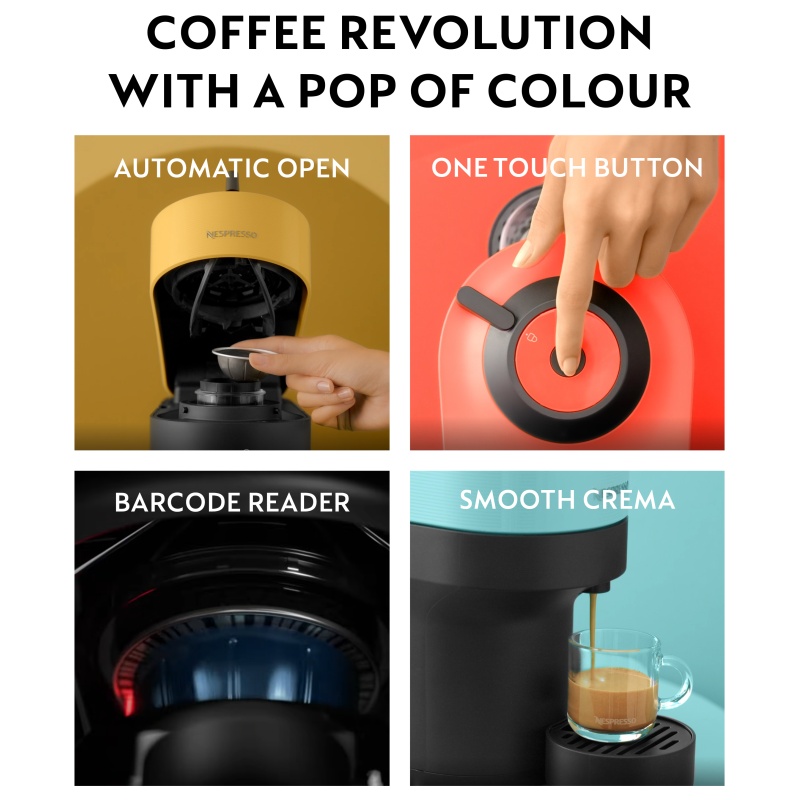 Nespresso 11735 Vertuo Pop Coffee Machine Yellow | Downtown