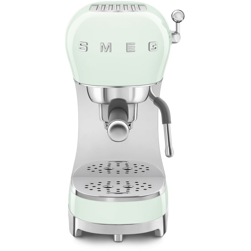 Smeg Green Ecf02pguk Espresso Coffee Machine 1L - Pastel