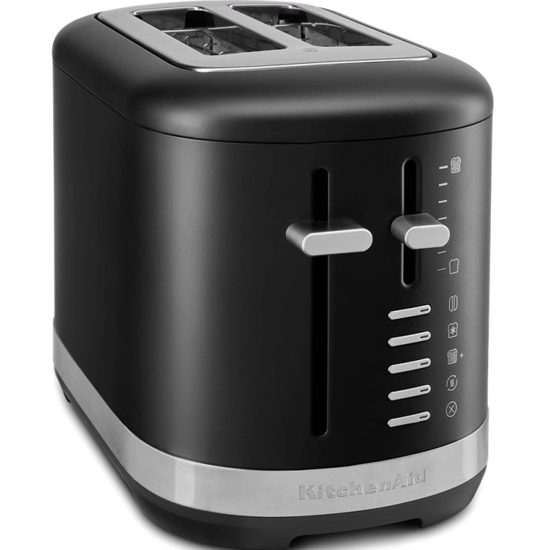 KitchenAid 5KMT2109BBM Manual Control 2 Slice Toaster - Matte Black