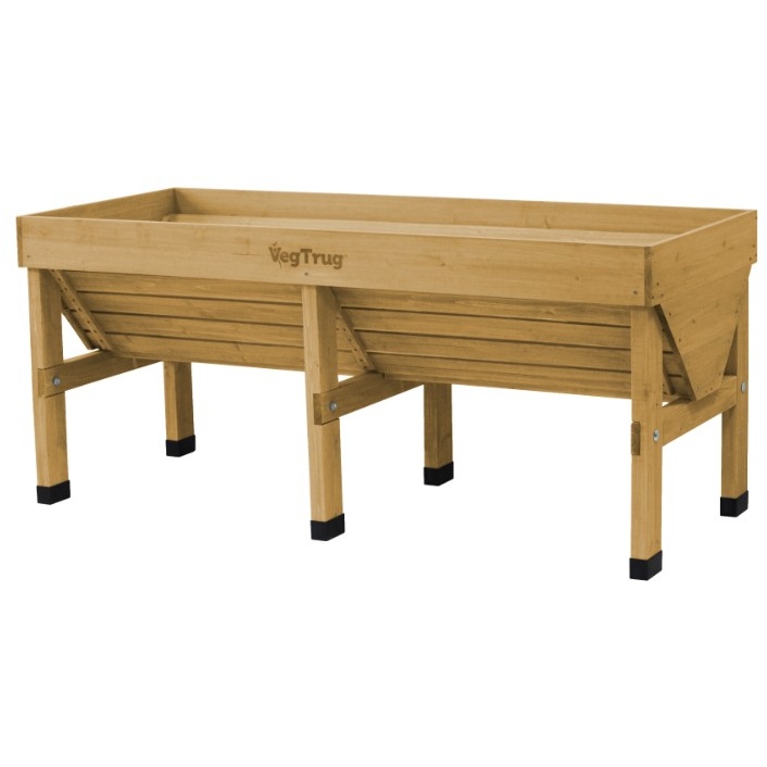 VegTrug Medium Classic Raised Planter - Natural Wood