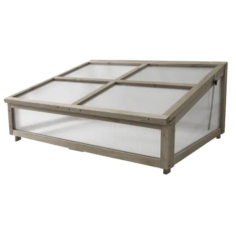 VegTrug Small Cold Frame - Grey Wash Wood