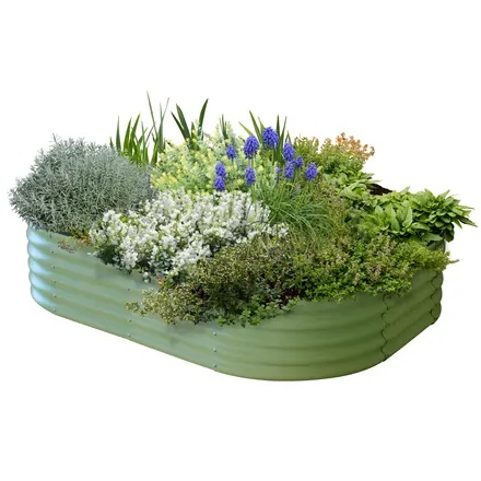 VegTrug Vegtub Modular Metal Raised Bed Kit - Sage Green