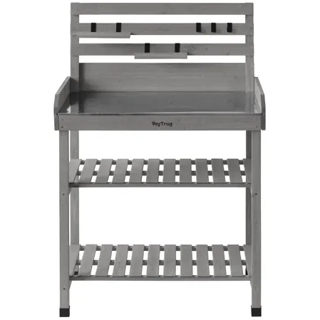 VegTrug Potting Table - Grey Wash Wood