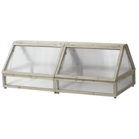 VegTrug Medium Cold Frame - Grey Wash Wood