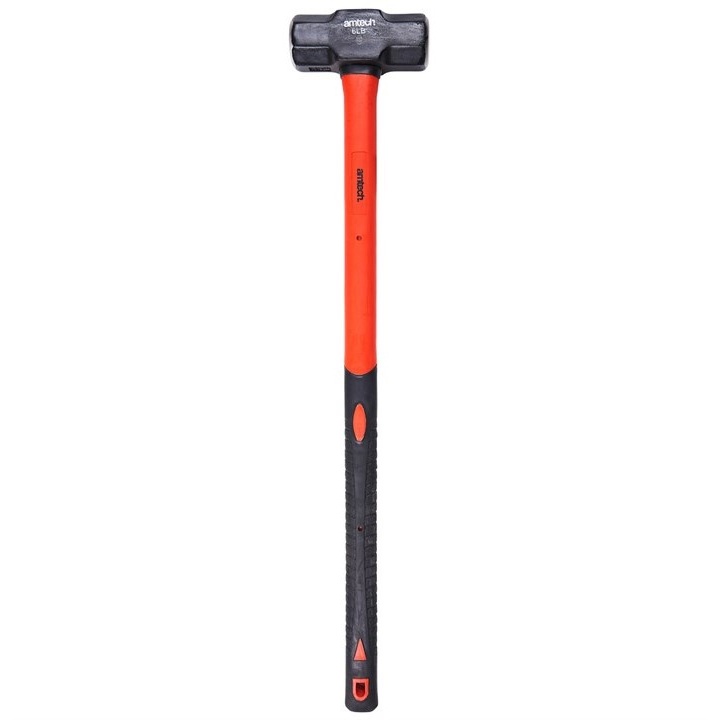 Amtech 2.7kg (6lb) Sledge Hammer With Long Fibreglass Shaft
