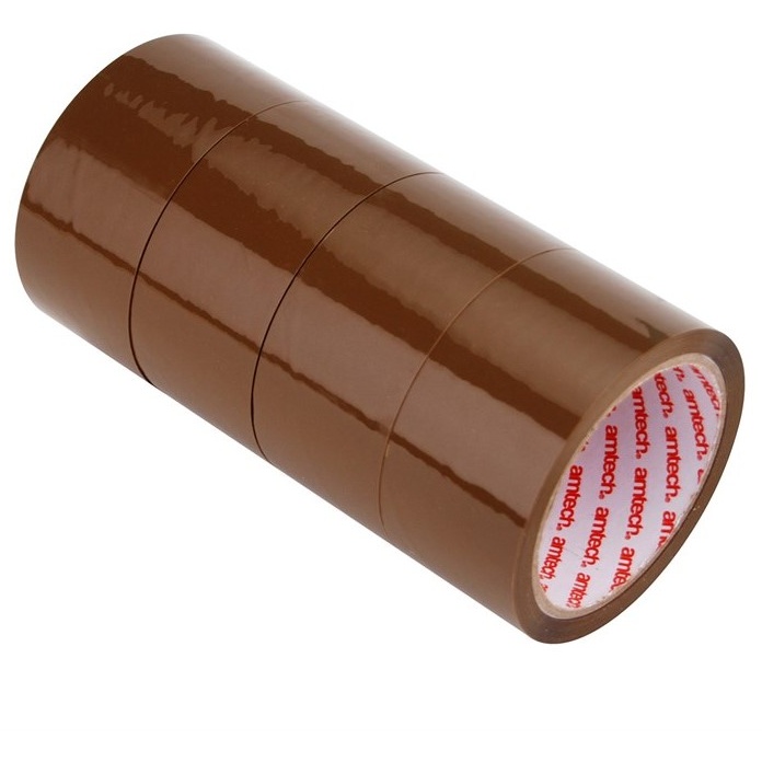 Amtech 4-Pack Of Brown Packing Tape (50m X 48mm)