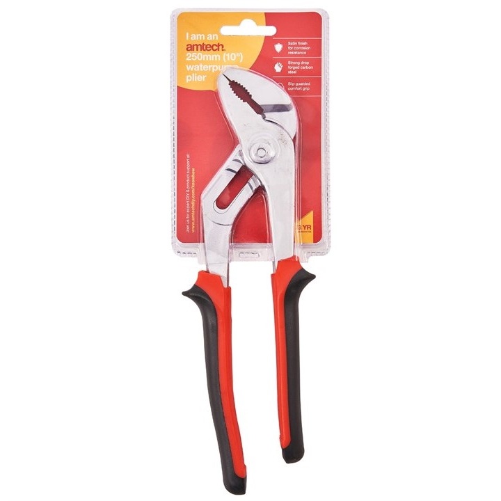 Amtech Amtech 250mm (10') Water Pump Pliers With Comfort Grip