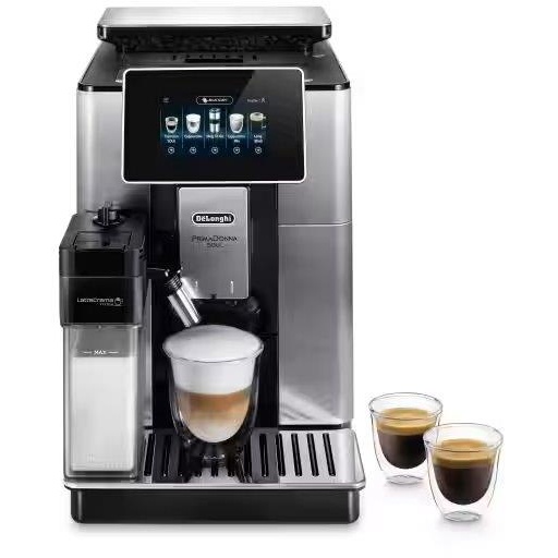 Delonghi ECAM610.75.M Primadonna Soul Bean To Cup Automatic Coffee Machine - Silver