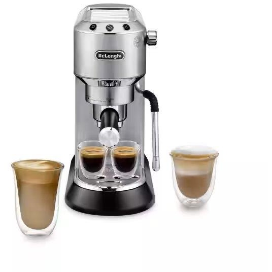 Delonghi EC885.M Dedica Arte Bean To Cup Manual Coffee Machine - Silver