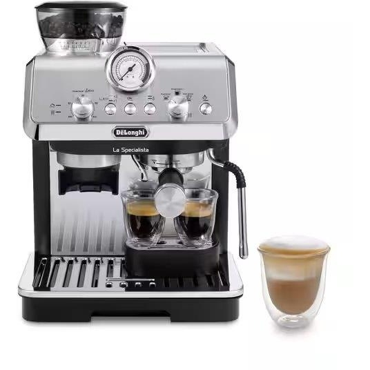 Image of Delonghi EC9155.MB La Specialista Arte Bean To Cup Manual Coffee Machine - Silver In Siver