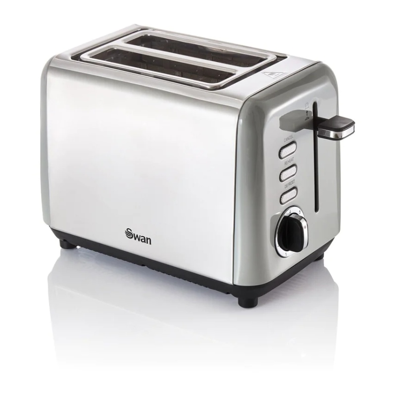 Swan ST14015GRN Townhouse 2 Slice Toaster - Stainless Steel / Grey
