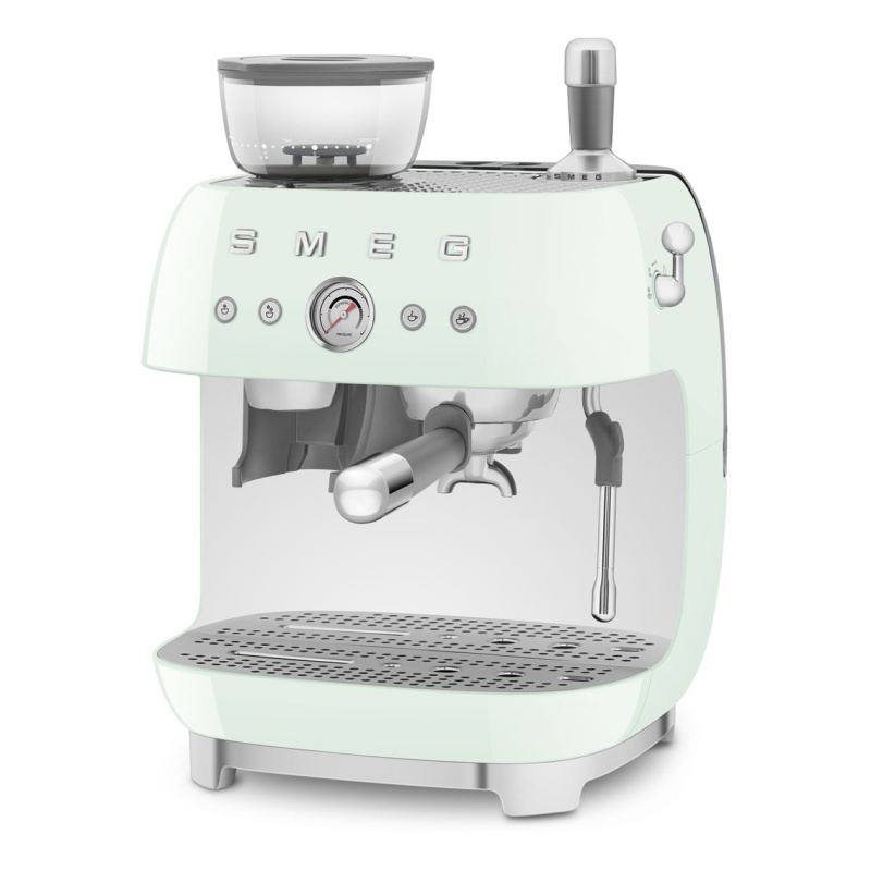 meg EGF03PGUK 50S Style Retro EGF03 Bean-To-Cup Espresso Coffee Machine - Pastel Green