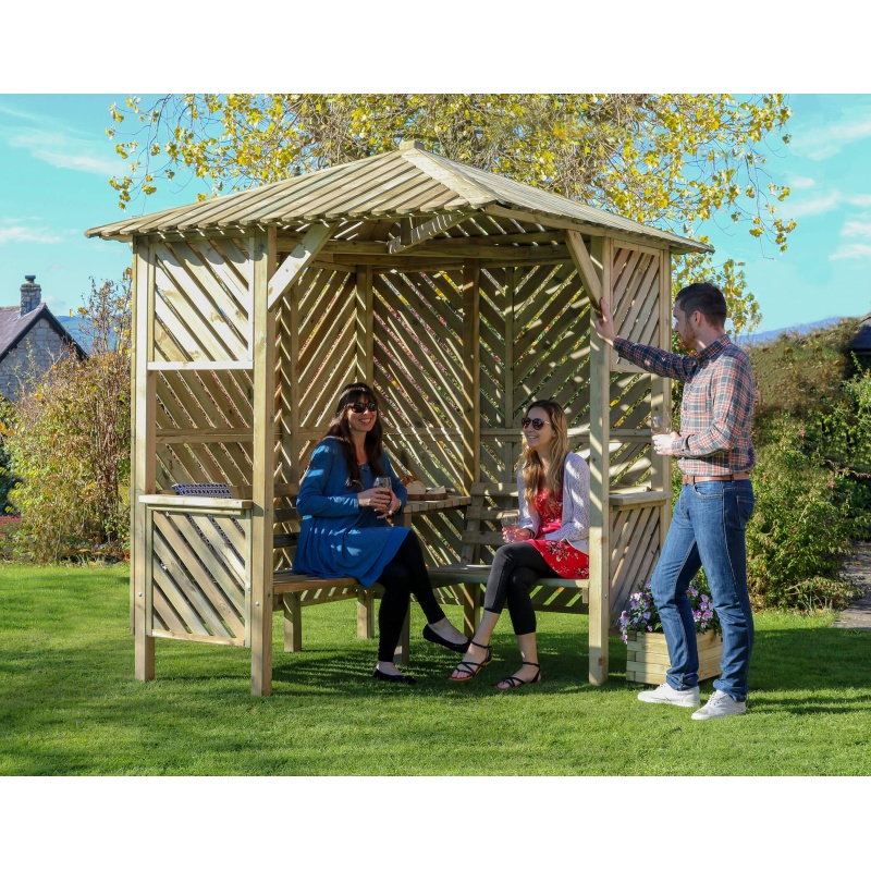 Zest Garden Brighton Corner Wooden Arbour