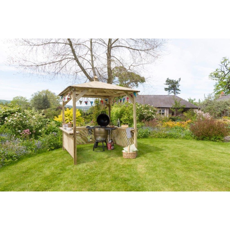 Zest Garden Broxton Wooden BBQ Shelter