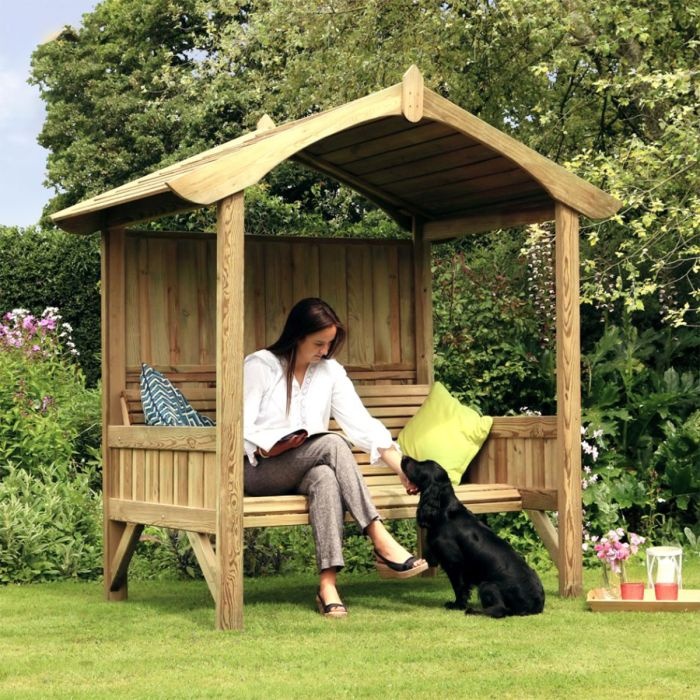 Zest Garden Burghley Wooden Arbour