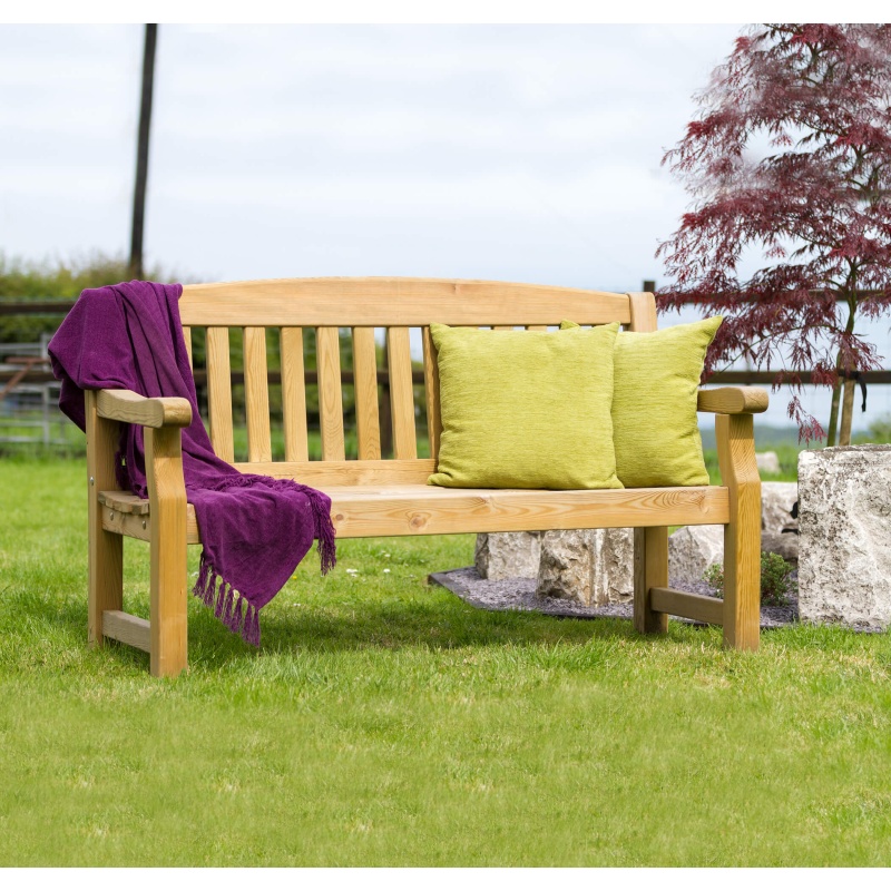 Zest Zest Garden Emily 5ft 3 Seater Wooden Bench