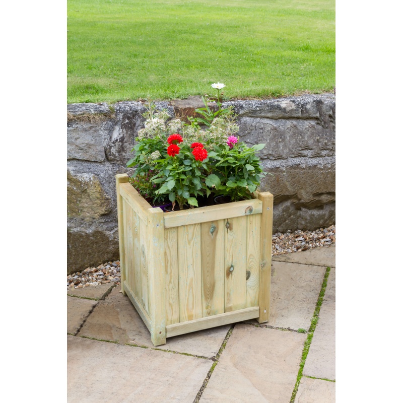 Zest Garden Holywell Wooden Planter - Medium