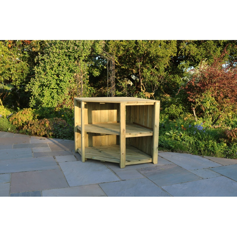 Zest Garden Terazza Wooden Outdoor Kitchen - Corner Unit