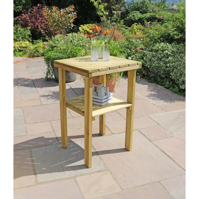 Zest Garden Terazza Wooden Outdoor Kitchen - Side Table